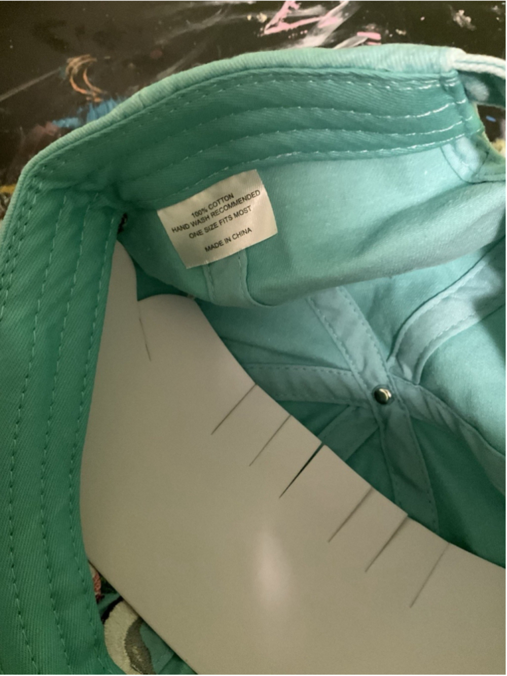 Malibu Dole Drinks Teal Green Color Baseball Cap. 100% Cotton. NEW - Picture 3 of 6